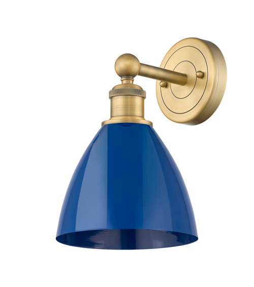 INNOVATIONS 616-1W-BB-MBD-75-BL Edison 1 7.5 inch Sconce Brushed Brass