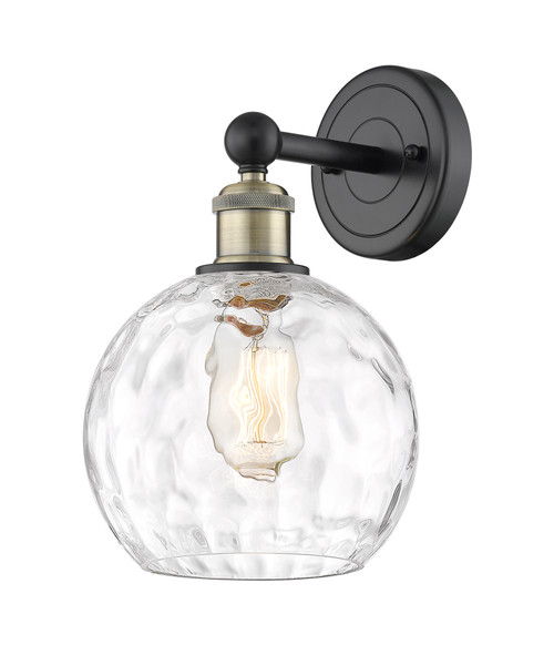 INNOVATIONS 616-1W-BAB-G1215-8 Athens Water Glass 1 8 inch Sconce Black Antique Brass