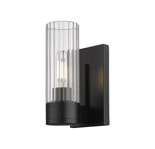 INNOVATIONS 429-1W-BK-G429-8CL Empire 1 4.5 inch Sconce Matte Black