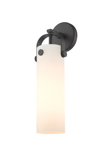 INNOVATIONS 413-1W-BK-G413-1W-4WH Pilaster 1 4.5 inch Sconce Matte Black