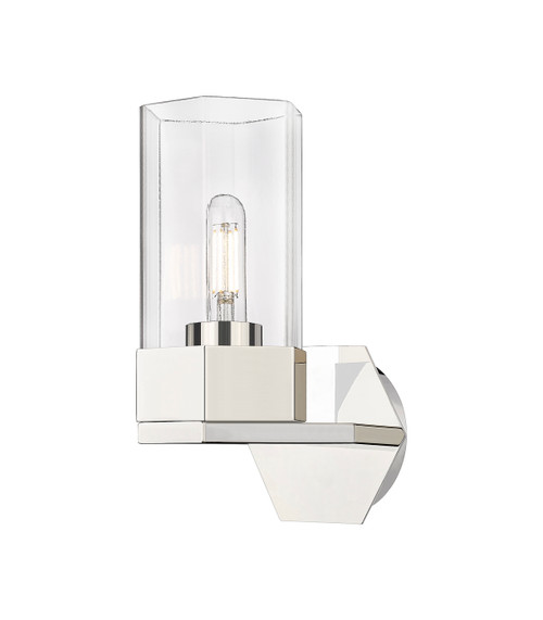 INNOVATIONS 427-1W-PN-G427-9CL Claverack 1 5.875 inch Sconce Polished Nickel