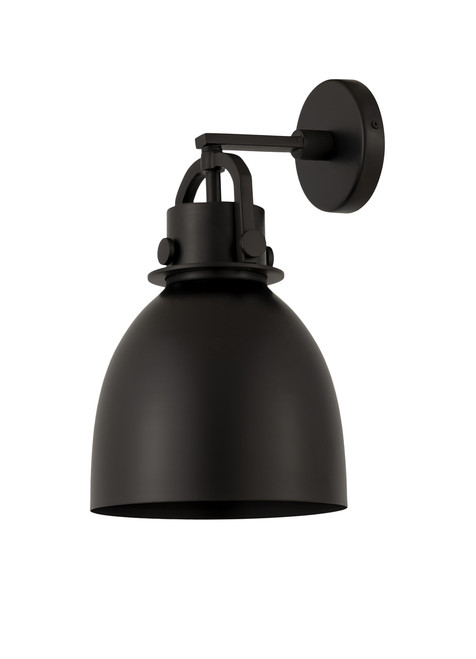 INNOVATIONS 410-1W-BK-M412-8BK Newton Sphere 1 8 inch Sconce Matte Black