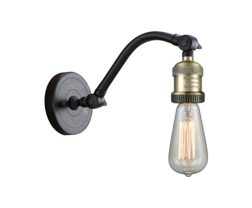 INNOVATIONS 515-1W-BAB Double Swivel 1 Light Sconce part of the Franklin Restoration Collection Black Antique Brass
