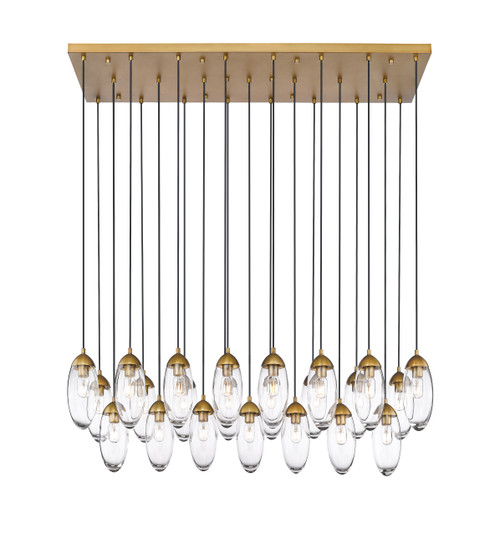 Z-LITE 651P-23L-RB 23-Light Chandelier, Rubbed Brass