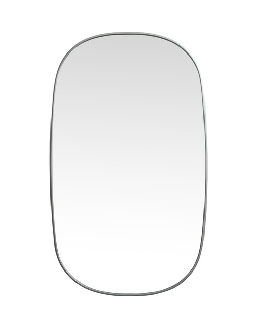 Elegant Decor MR2B3660SIL Metal Frame Oval Mirror 36x60 Inch in Silver Elegant Decor MR2B3660SIL Metal Frame Oval Mirror 36x60 Inch in Silver