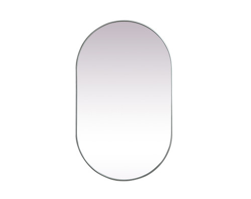 Elegant Decor MR2A3660SIL Metal Frame Oval Mirror 36x60 Inch in Silver Elegant Decor MR2A3660SIL Metal Frame Oval Mirror 36x60 Inch in Silver