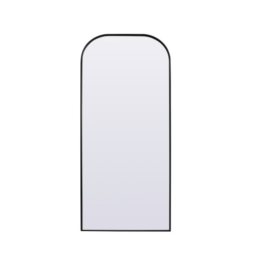 Elegant Decor MR1FL3276BLK Metal Frame Arch Full Length Mirror 32x76 Inch in Black Elegant Decor MR1FL3276BLK Metal Frame Arch Full Length Mirror 32x76 Inch in Black