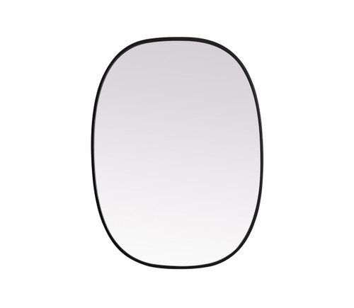 Elegant Decor MR2B2736BLK Metal Frame Oval Mirror 27x36 Inch in Black Elegant Decor MR2B2736BLK Metal Frame Oval Mirror 27x36 Inch in Black