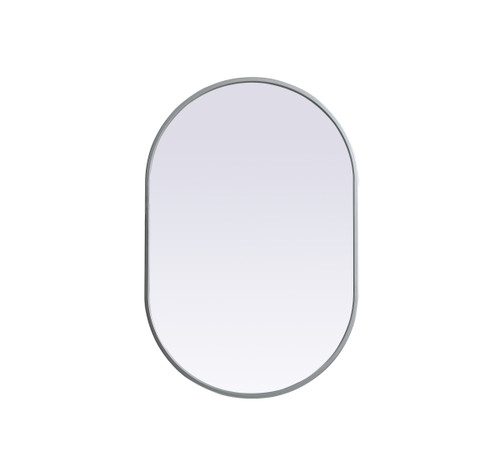 Elegant Decor MR2A2030SIL Metal Frame Oval Mirror 20x30 Inch in Silver Elegant Decor MR2A2030SIL Metal Frame Oval Mirror 20x30 Inch in Silver