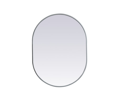 Elegant Decor MR2A2736SIL Metal Frame Oval Mirror 27x36 Inch in Silver Elegant Decor MR2A2736SIL Metal Frame Oval Mirror 27x36 Inch in Silver