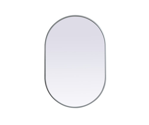 Elegant Decor MR2A2436SIL Metal Frame Oval Mirror 24x36 Inch in Silver Elegant Decor MR2A2436SIL Metal Frame Oval Mirror 24x36 Inch in Silver
