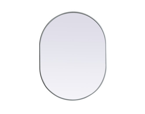 Elegant Decor MR2A3040SIL Metal Frame Oval Mirror 30x40 Inch in Silver Elegant Decor MR2A3040SIL Metal Frame Oval Mirror 30x40 Inch in Silver