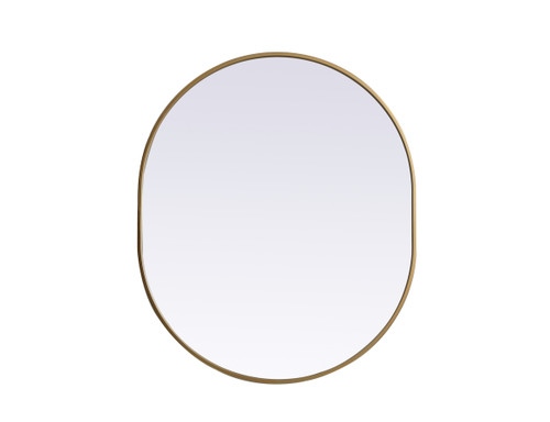 Elegant Decor MR2A3036BRS Metal Frame Oval Mirror 30x36 Inch in Brass Elegant Decor MR2A3036BRS Metal Frame Oval Mirror 30x36 Inch in Brass