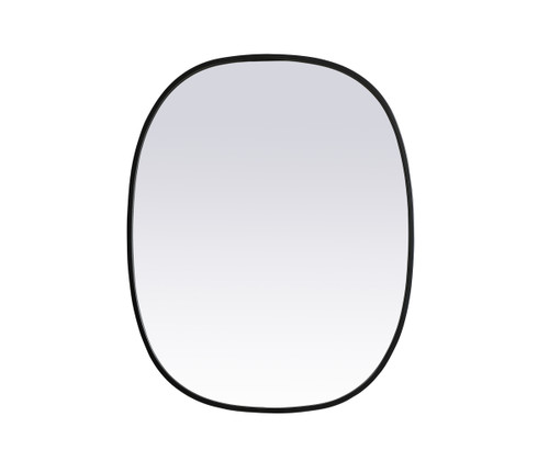 Elegant Decor MR2B2430BLK Metal Frame Oval Mirror 24x30 Inch in Black Elegant Decor MR2B2430BLK Metal Frame Oval Mirror 24x30 Inch in Black