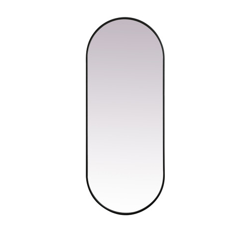 Elegant Decor MR2A2460BLK Metal Frame Oval Mirror 24x60 Inch in Black Elegant Decor MR2A2460BLK Metal Frame Oval Mirror 24x60 Inch in Black