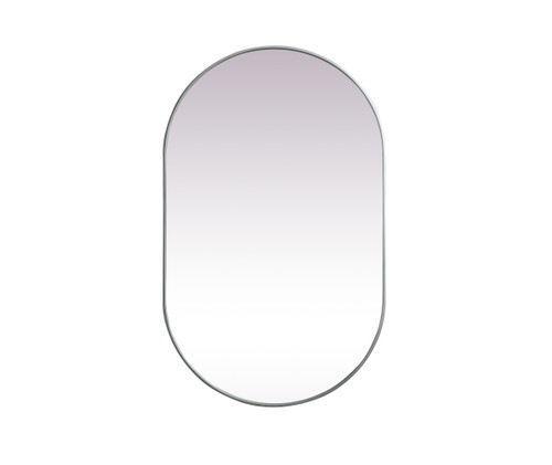 Elegant Decor MR2A3048SIL Metal Frame Oval Mirror 30x48 Inch in Silver Elegant Decor MR2A3048SIL Metal Frame Oval Mirror 30x48 Inch in Silver