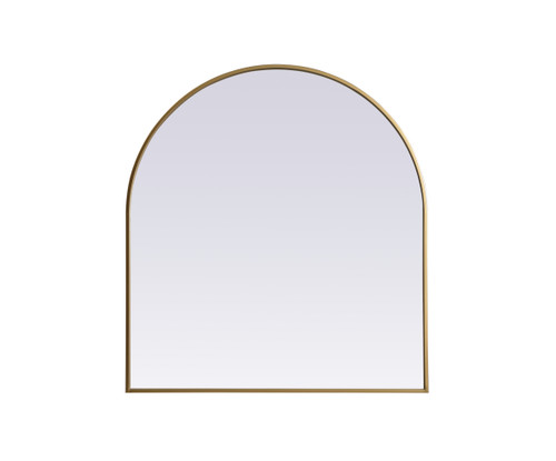 Elegant Decor MR1A3336BRS Metal Frame Arch Mirror 33x36 Inch in Brass Elegant Decor MR1A3336BRS Metal Frame Arch Mirror 33x36 Inch in Brass