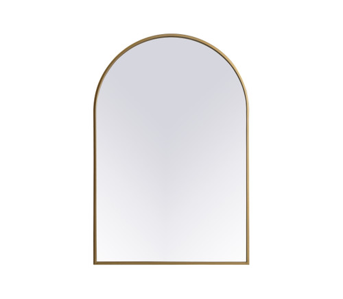 Elegant Decor MR1A2436BRS Metal Frame Arch Mirror 24x36 Inch in Brass Elegant Decor MR1A2436BRS Metal Frame Arch Mirror 24x36 Inch in Brass