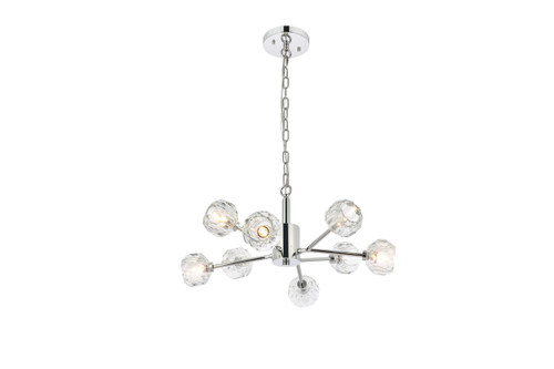 Elegant Lighting 3509D24C Graham 8 Light Pendant in Chrome Elegant Lighting 3509D24C Graham 8 Light Pendant in Chrome