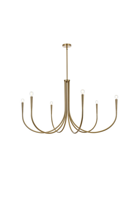 Living District LD722D50SG Layne 50 inch chandelier in Gold