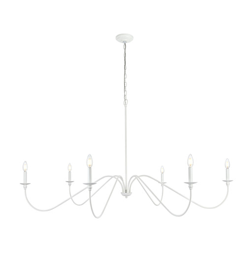 Living District LD5056D60WH Rohan 60 inch chandelier in White Living District LD5056D60WH Rohan 60 inch chandelier in White
