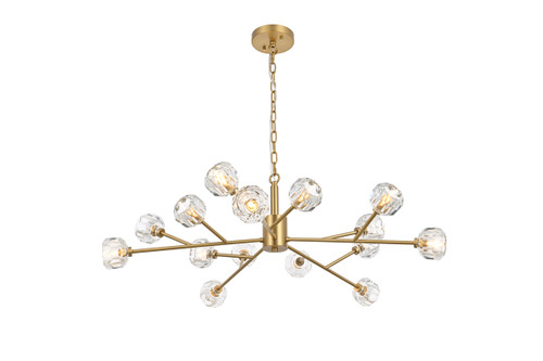 Elegant Lighting 3509D42G Graham 15 Light Pendant in Gold Elegant Lighting 3509D42G Graham 15 Light Pendant in Gold