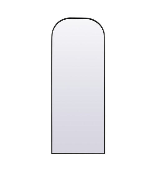 Elegant Decor MR1B2874BLK Metal Frame Arch Full Length Mirror 28x74 Inch in Black Elegant Decor MR1B2874BLK Metal Frame Arch Full Length Mirror 28x74 Inch in Black
