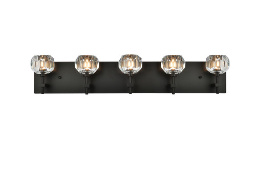 Elegant Lighting 3509W32BK Graham 5 Light Wall Sconce in Black Elegant Lighting 3509W32BK Graham 5 Light Wall Sconce in Black
