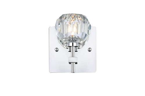 Elegant Lighting 3509W6C Graham 1 Light Wall Sconce in Chrome Elegant Lighting 3509W6C Graham 1 Light Wall Sconce in Chrome