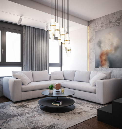 Z-LITE 1946P-11R-MGLD 11 Light Chandelier, Modern Gold