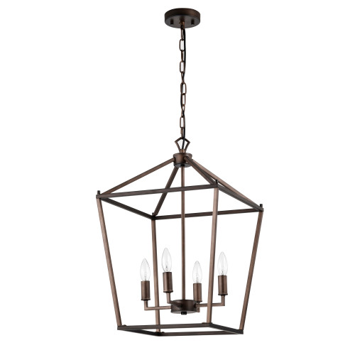 WAREHOUSE OF TIFFANY'S MDG40600C/4ORB Buelex 16 in. 4-Light Indoor Bronze Finish Chandelier with Light Kit WAREHOUSE OF TIFFANY'S MDG40600C/4ORB Buelex 16 in. 4-Light Indoor Bronze Finish Chandelier with Light Kit