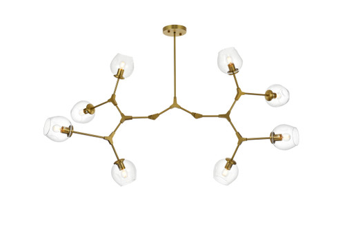 ELEGANT LIGHTING 1712G61BR Cavoli 61 inch Chandelier in Brass