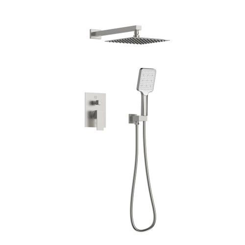 ELEGANT KITCHEN AND BATH FAS-9003BNK Petar Complete Shower Faucet System with Rough-in Valve in Brushed Nickel ELEGANT KITCHEN AND BATH FAS-9003BNK Petar Complete Shower Faucet System with Rough-in Valve in Brushed Nickel
