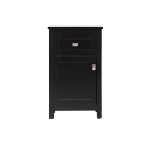 ELEGANT KITCHEN AND BATH SC011830BK 18 Inch Wide Bathroom Storage Freedstanding Cabinet In Black ELEGANT KITCHEN AND BATH SC011830BK 18 Inch Wide Bathroom Storage Freedstanding Cabinet In Black
