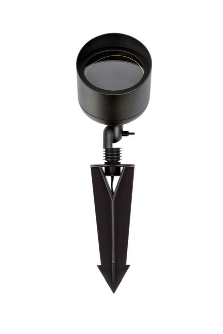 ELITCO LIGHTING C039P-DB Outdoor 12V Cast Brass wide spot light 4.75 inch x 8 inch in Dark Bronze