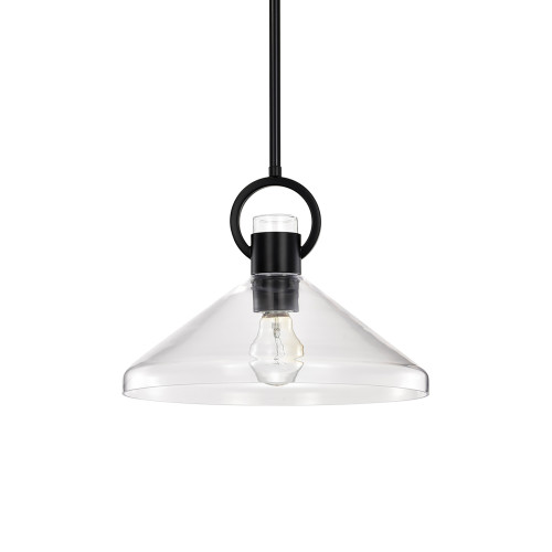 Warehouse of Tiffany's MD243/1MB Andros 11.8 in. 1-Light Indoor Matte Black Finish Pendant Light Warehouse of Tiffany's MD243/1MB Andros 11.8 in. 1-Light Indoor Matte Black Finish Pendant Light
