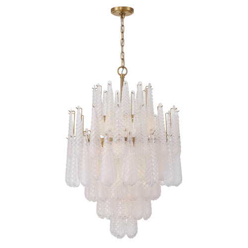 CRYSTORAMA OLL-6006-AG-CL Ollie 16 Light Aged Brass Chandelier