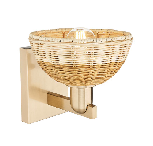 INNOVATIONS 716-1W-CB-NBD2-75-NAT Natural Ballston Dome 1-Light Sconce Brushed Champagne Bronze