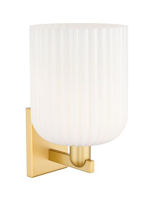 INNOVATIONS 716-1W-SG-G559-8GWH Bridal Veil 1-Light Sconce Satin Gold