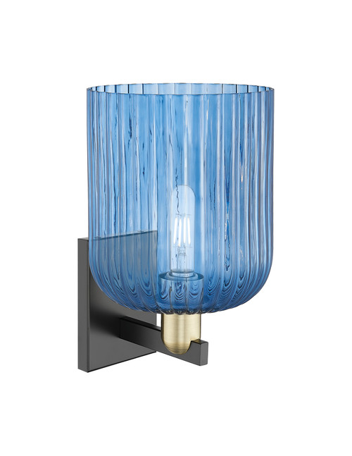 INNOVATIONS 716-1W-BAB-G559-8BL Bridal Veil 1-Light Sconce Black Antique Brass