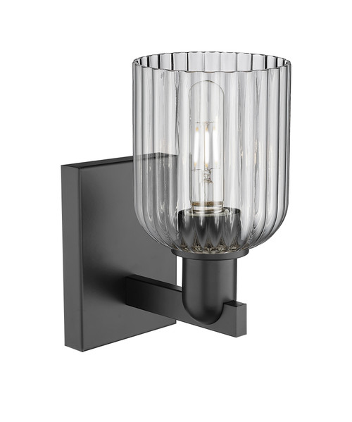 INNOVATIONS 716-1W-BK-G559-5SM Bridal Veil 1-Light Sconce Matte Black