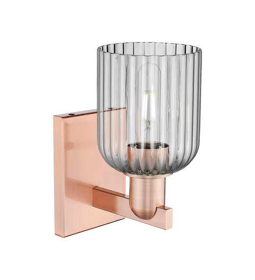 INNOVATIONS 716-1W-AC-G559-5SM Bridal Veil 1-Light Sconce Antique Copper