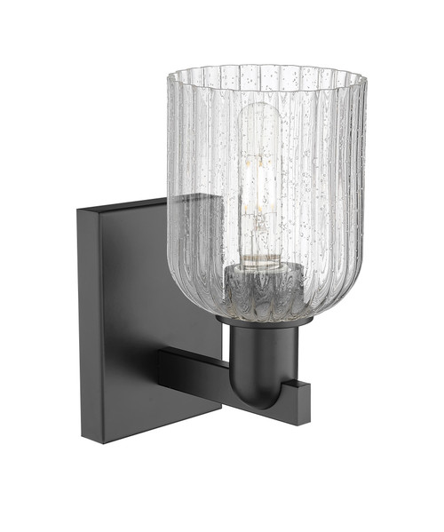 INNOVATIONS 716-1W-BK-G559-5SDY Bridal Veil 1-Light Sconce Matte Black