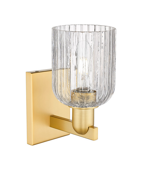 INNOVATIONS 716-1W-SG-G559-5CL Bridal Veil 1-Light Sconce Satin Gold