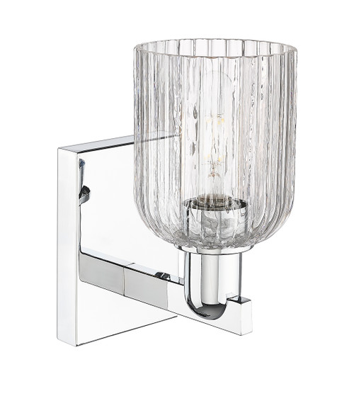 INNOVATIONS 716-1W-PC-G559-5CL Bridal Veil 1-Light Sconce Polished Chrome