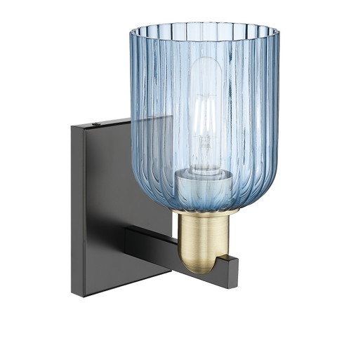 INNOVATIONS 716-1W-BAB-G559-5BL Bridal Veil 1-Light Sconce Black Antique Brass