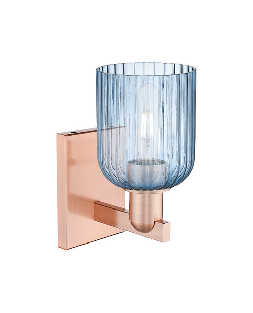 INNOVATIONS 716-1W-AC-G559-5BL Bridal Veil 1-Light Sconce Antique Copper