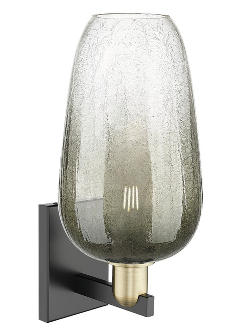 INNOVATIONS 716-1W-BAB-G484-7SL Brookhaven Flute 1-Light Sconce Black Antique Brass