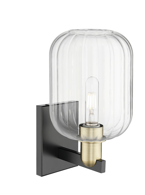 INNOVATIONS 716-1W-BAB-G460-7CL Preston 1-Light Sconce Black Antique Brass
