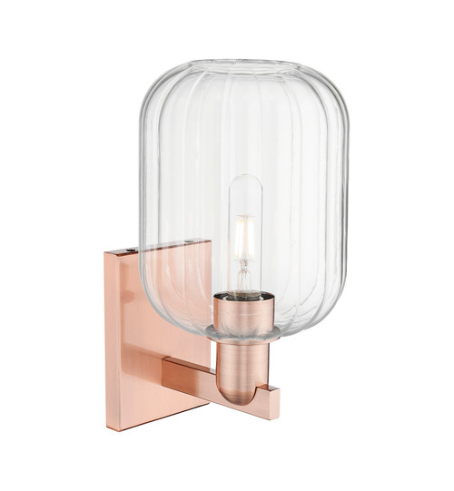 INNOVATIONS 716-1W-AC-G460-7CL Preston 1-Light Sconce Antique Copper